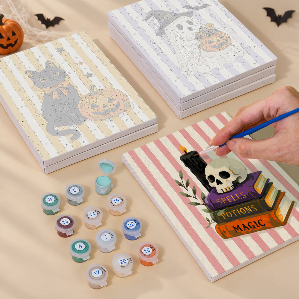 Vintage Halloween Still Life mini paint by numbers – image 4