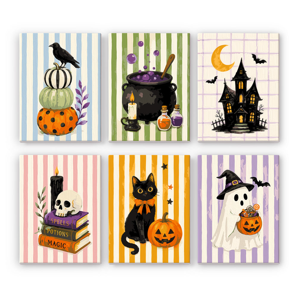 Vintage Halloween Still Life mini paint by numbers – image 7