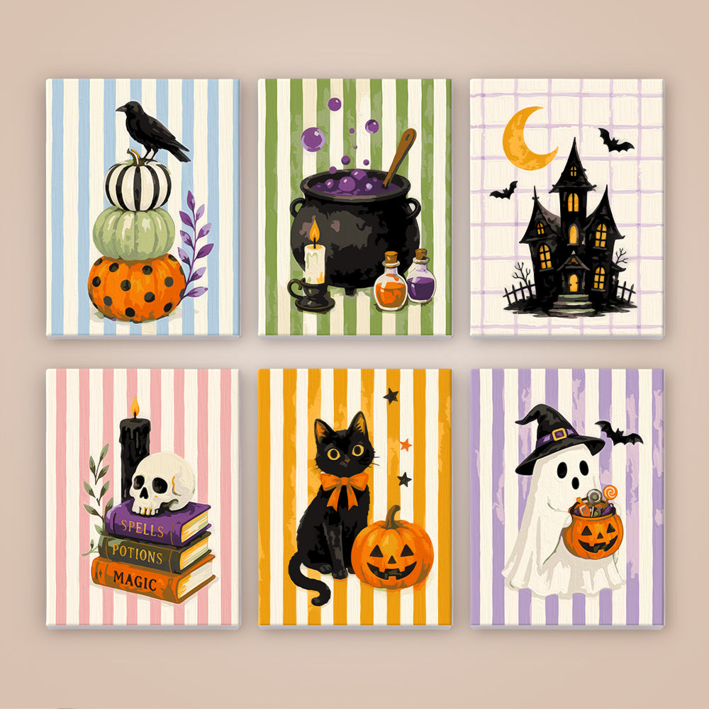Vintage Halloween Still Life mini paint by numbers – image 8
