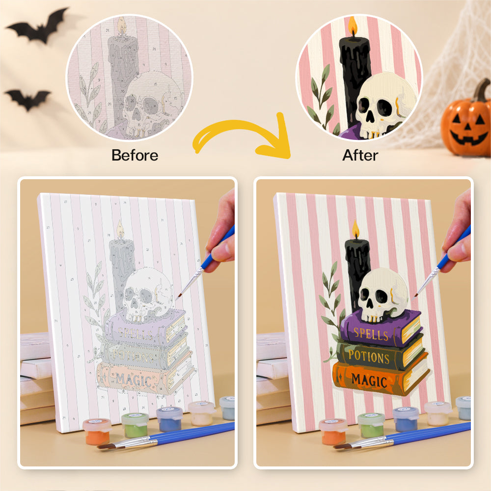 Vintage Halloween Still Life mini paint by numbers – image 10
