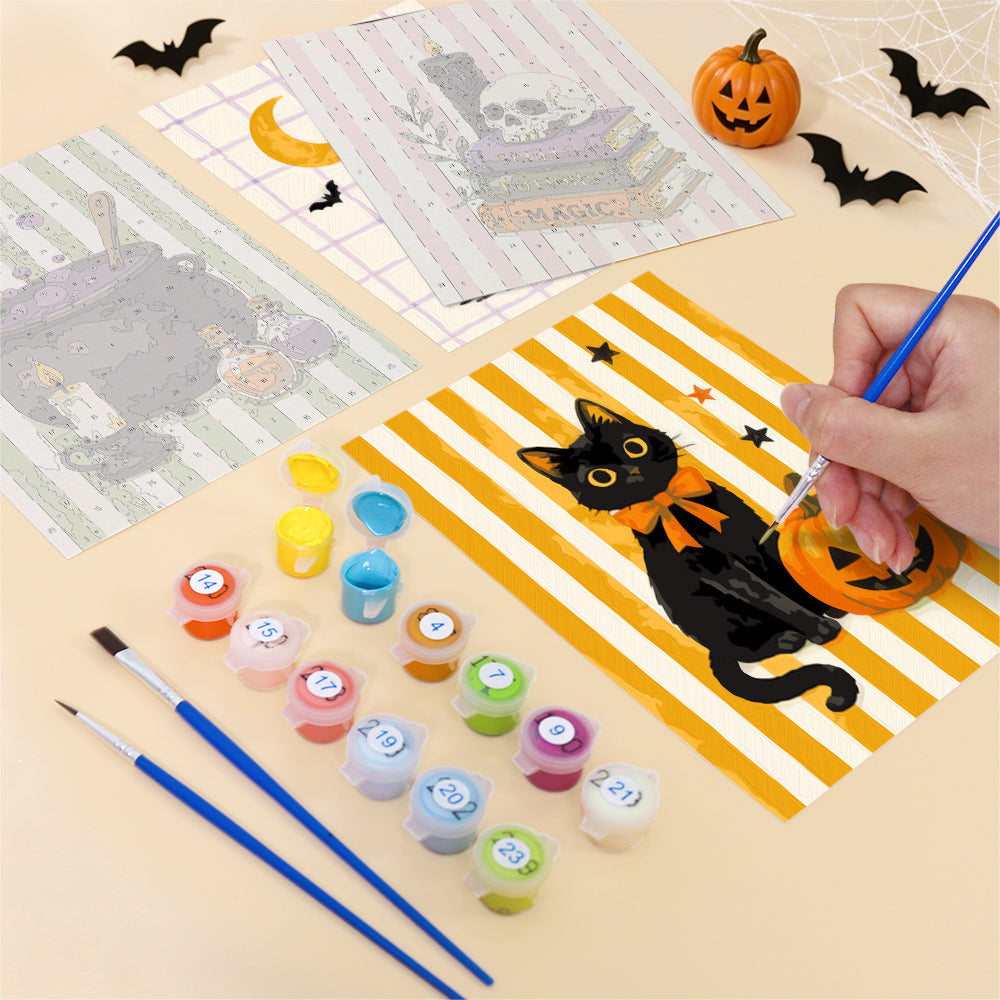 Vintage Halloween Still Life mini paint by numbers – image 12