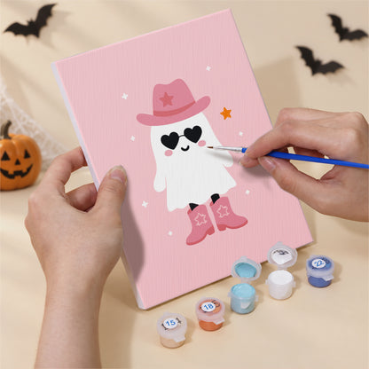 Pastel Pink Halloween mini paint by numbers – image 5