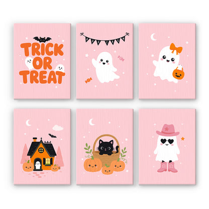 Pastel Pink Halloween mini paint by numbers – image 7