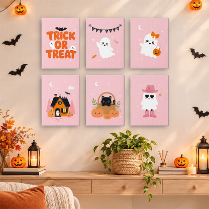Pastel Pink Halloween mini paint by numbers – image 14