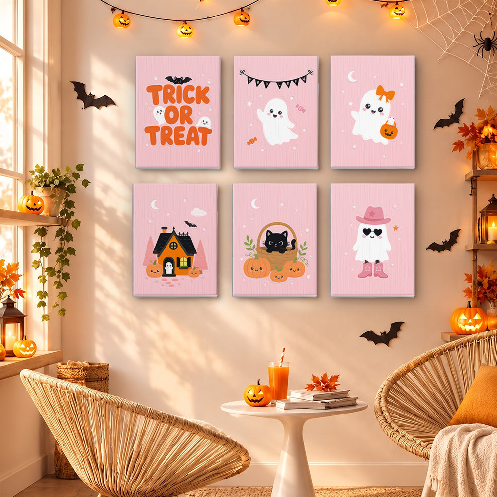 Pastel Pink Halloween mini paint by numbers – image 16