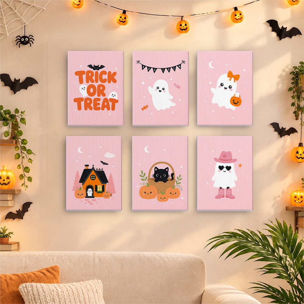 Pastel Pink Halloween mini paint by numbers – image 17