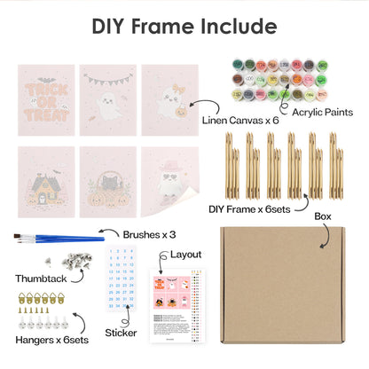 Pastel Pink Halloween mini paint by numbers – image 18