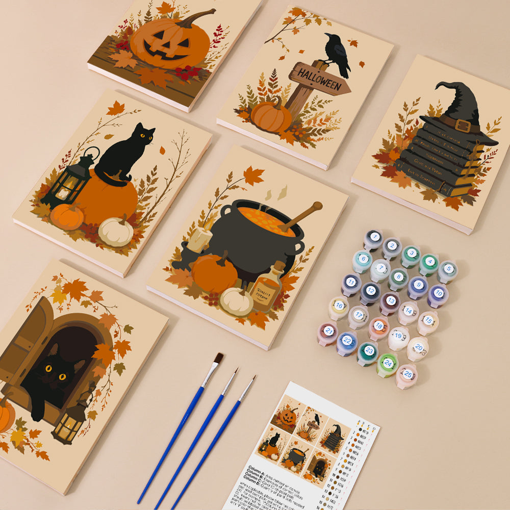 Autumn Halloween Magic mini paint by numbers – image 1