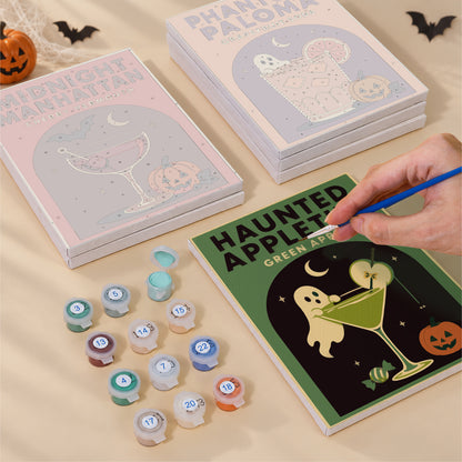 Haunted Cocktail Poster mini paint by numbers – image 4