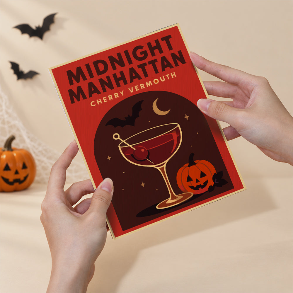 Haunted Cocktail Poster mini paint by numbers – image 6