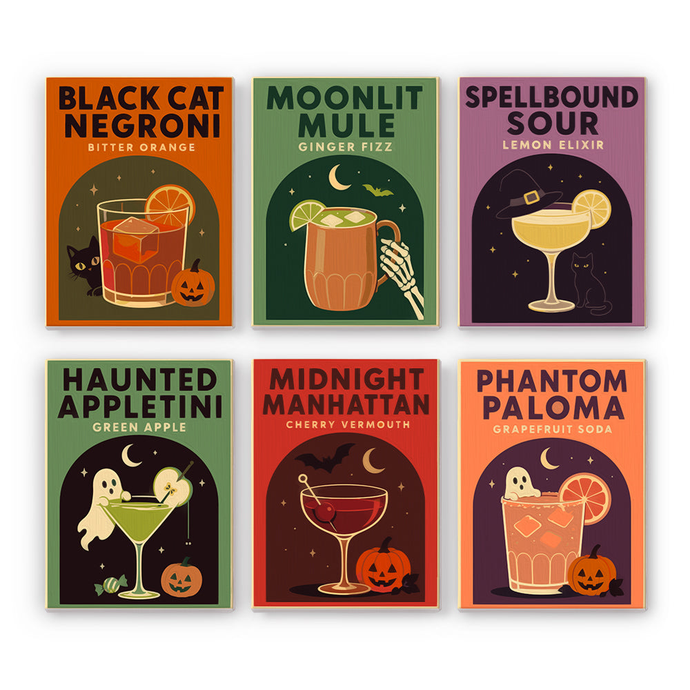 Haunted Cocktail Poster mini paint by numbers – image 7