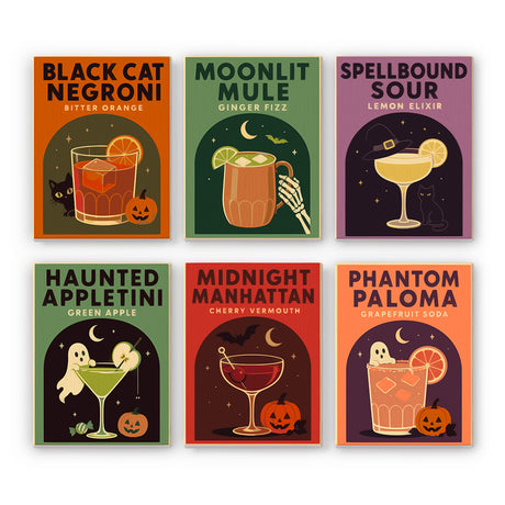 Haunted Cocktail Poster mini paint by numbers – image 7