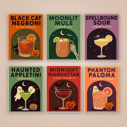 Haunted Cocktail Poster mini paint by numbers – image 8