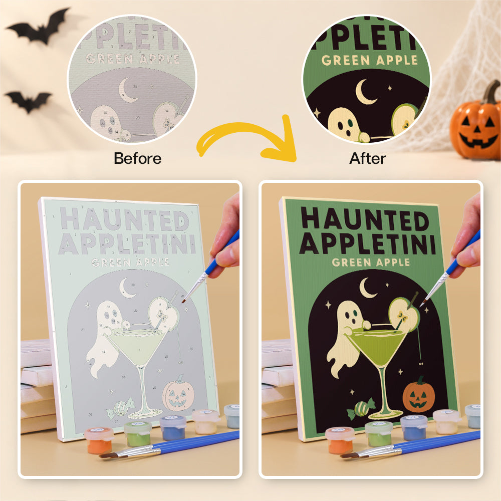 Haunted Cocktail Poster mini paint by numbers – image 10