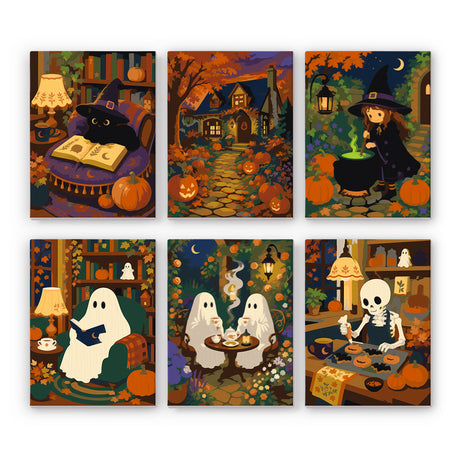 Cozy Halloween Storybook mini paint by numbers – image 7