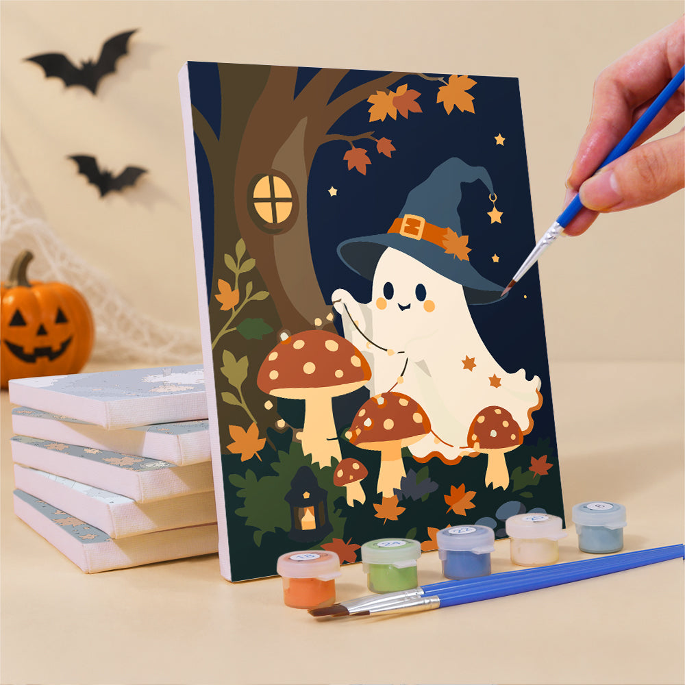 Little Witch Ghost Adventures mini paint by numbers – image 3