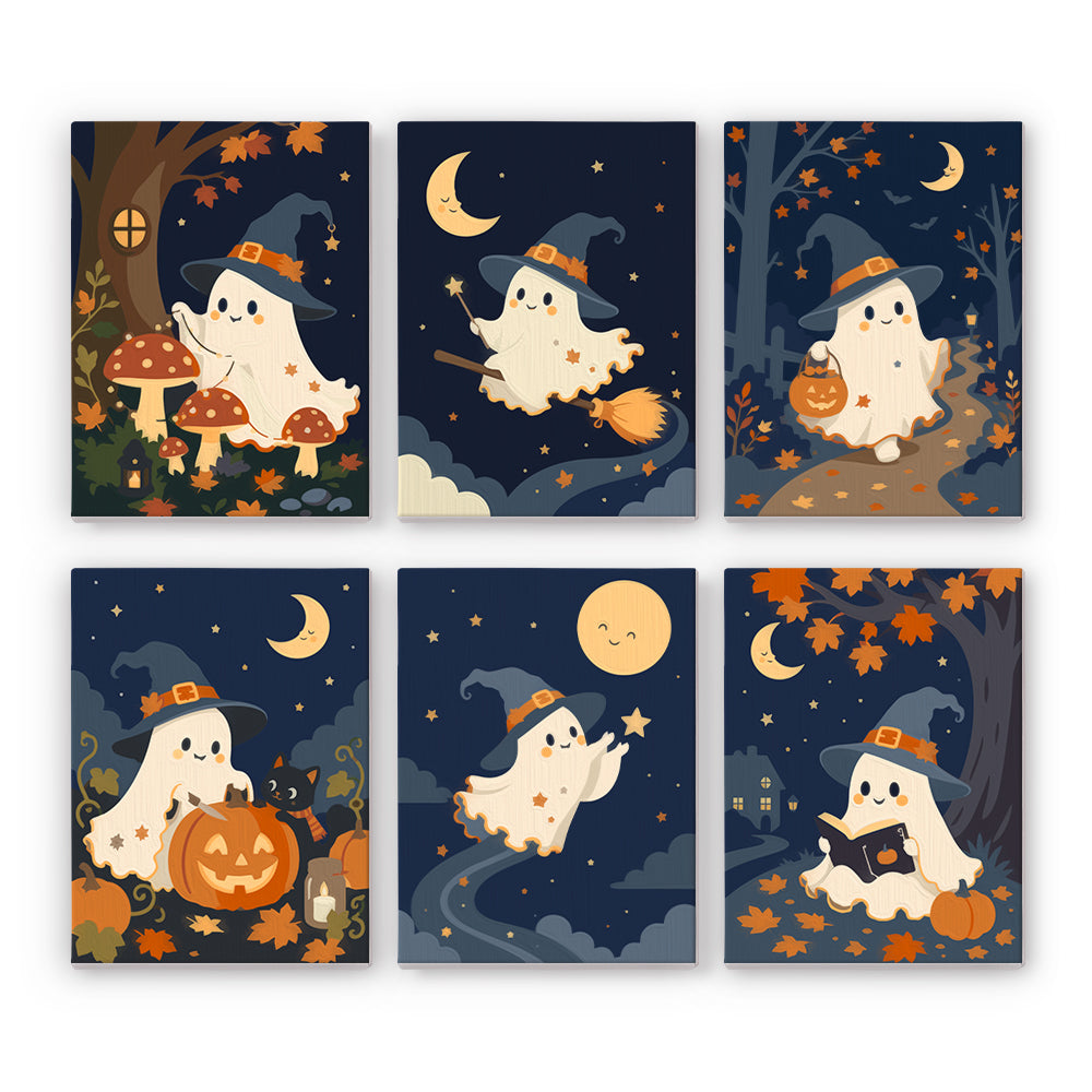 Little Witch Ghost Adventures mini paint by numbers – image 7