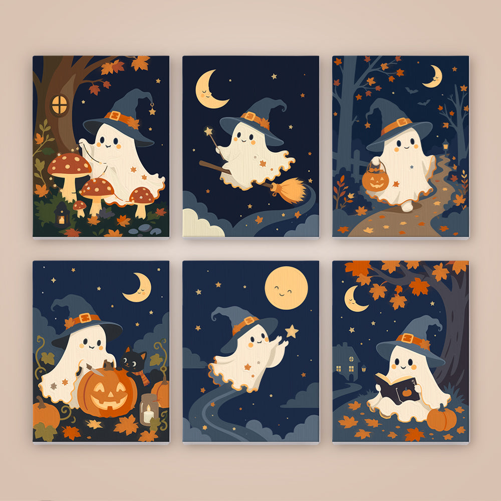 Little Witch Ghost Adventures mini paint by numbers – image 8