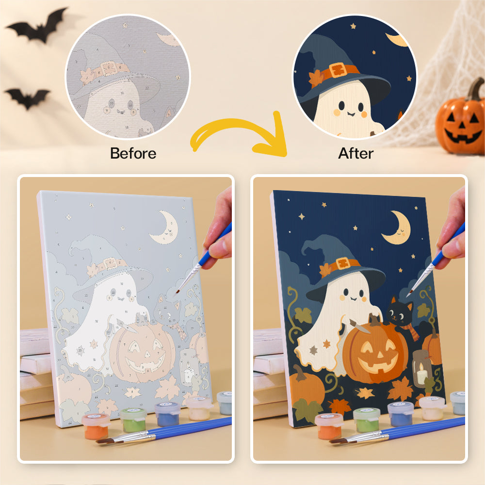 Little Witch Ghost Adventures mini paint by numbers – image 10