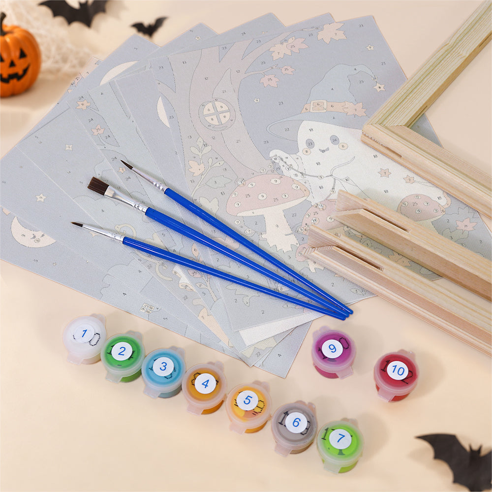 Little Witch Ghost Adventures mini paint by numbers – image 11
