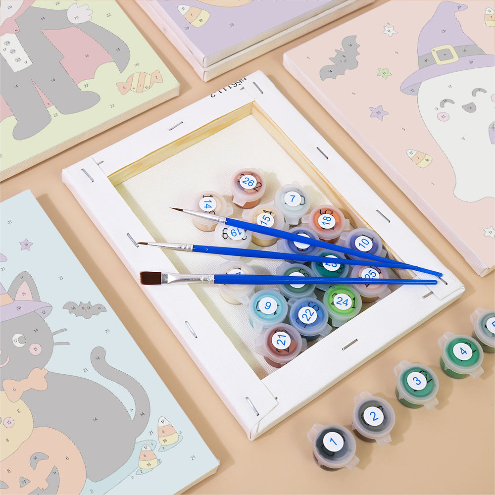 Bright Halloween Character mini paint by numbers – image 2