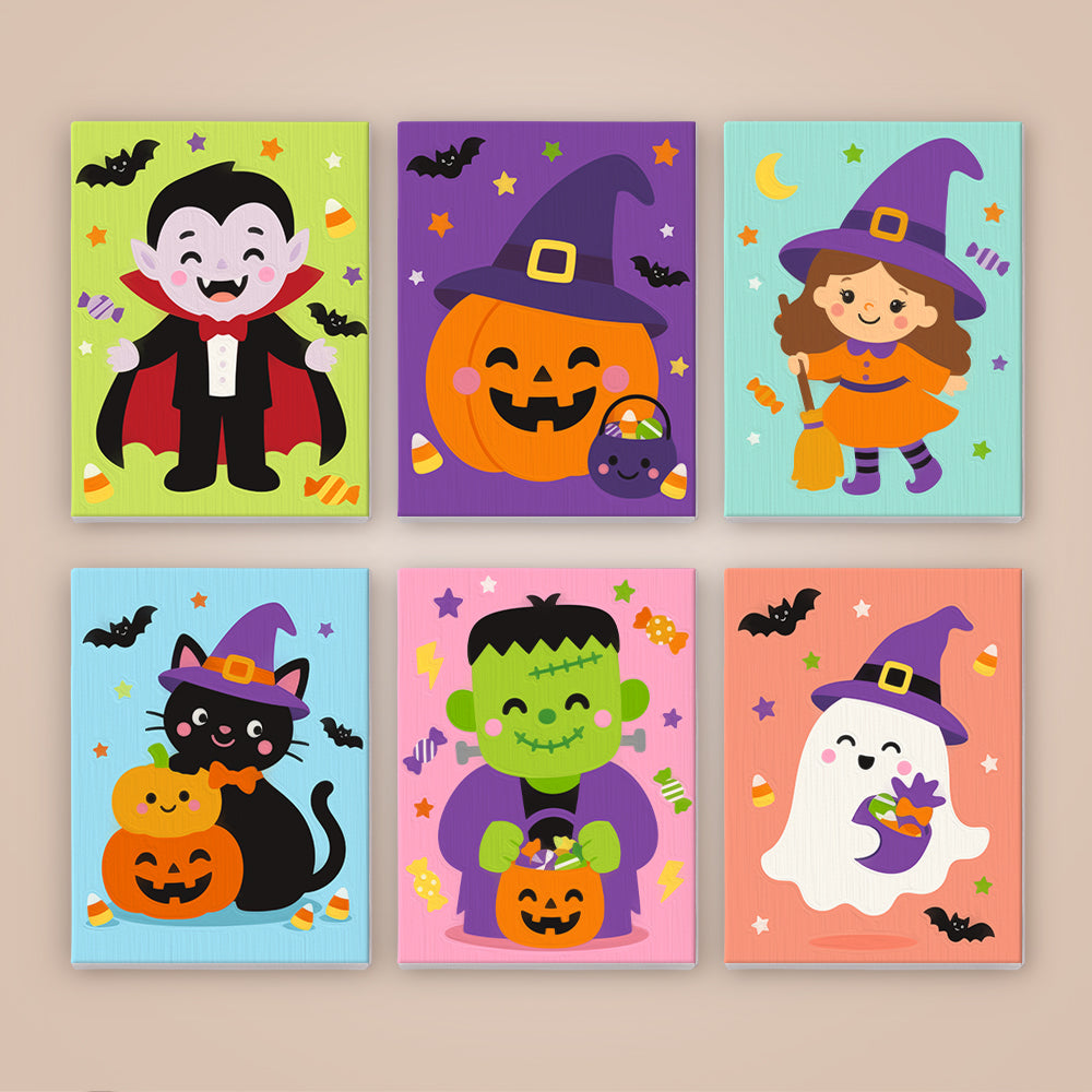 Bright Halloween Character mini paint by numbers – image 8