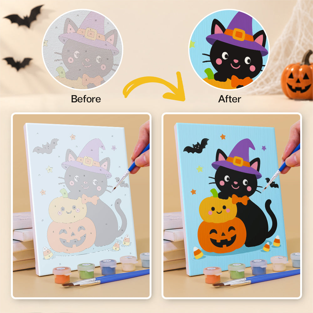 Bright Halloween Character mini paint by numbers – image 10
