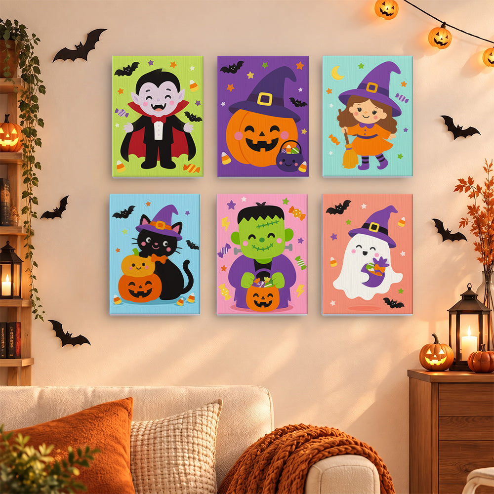 Bright Halloween Character mini paint by numbers – image 15