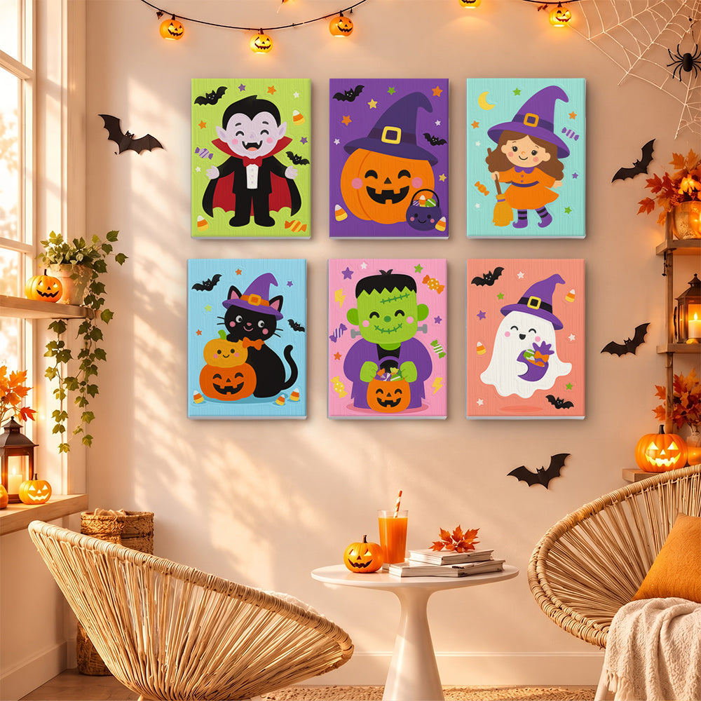 Bright Halloween Character mini paint by numbers – image 16