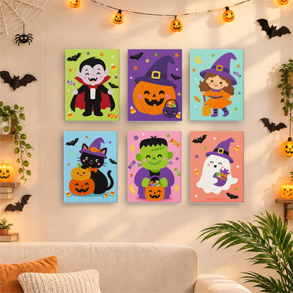 Bright Halloween Character mini paint by numbers – image 17