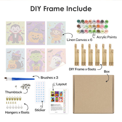 Bright Halloween Character mini paint by numbers – image 18