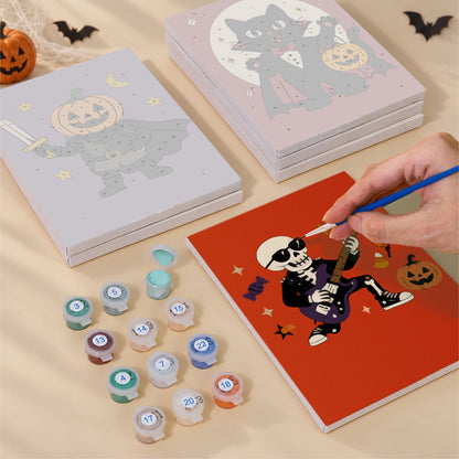 Ghost Chef and Skeleton Rocker mini paint by numbers – image 4