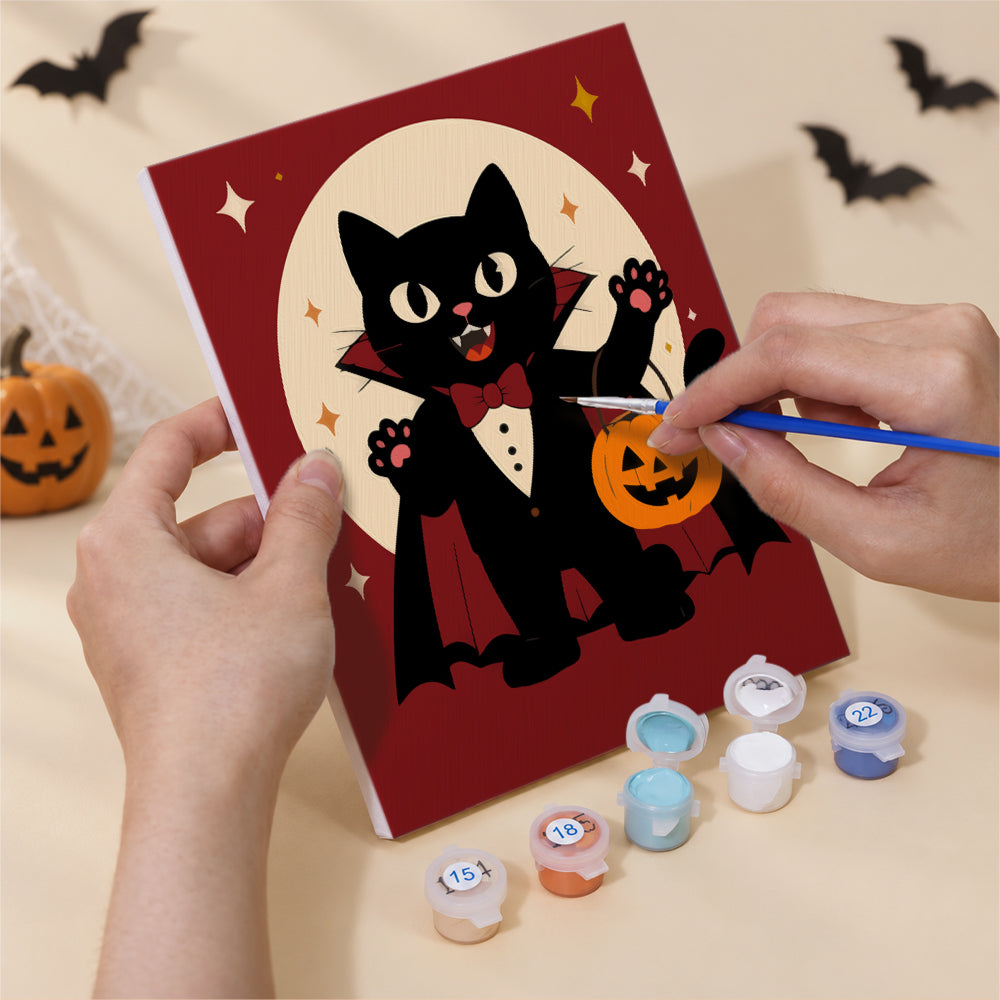 Ghost Chef and Skeleton Rocker mini paint by numbers – image 5