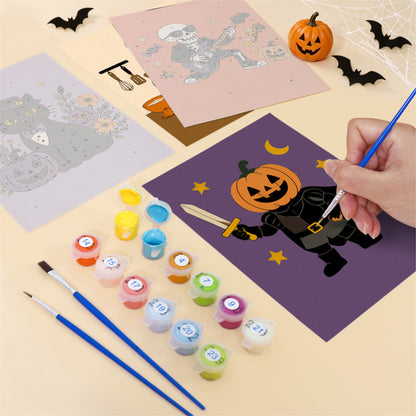 Ghost Chef and Skeleton Rocker mini paint by numbers – image 12