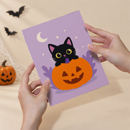 Black Cat and Pumpkin Nights mini paint by numbers – image 6