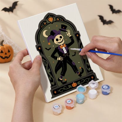 Arched Window Haunted Gallery mini paint by numbers – image 5