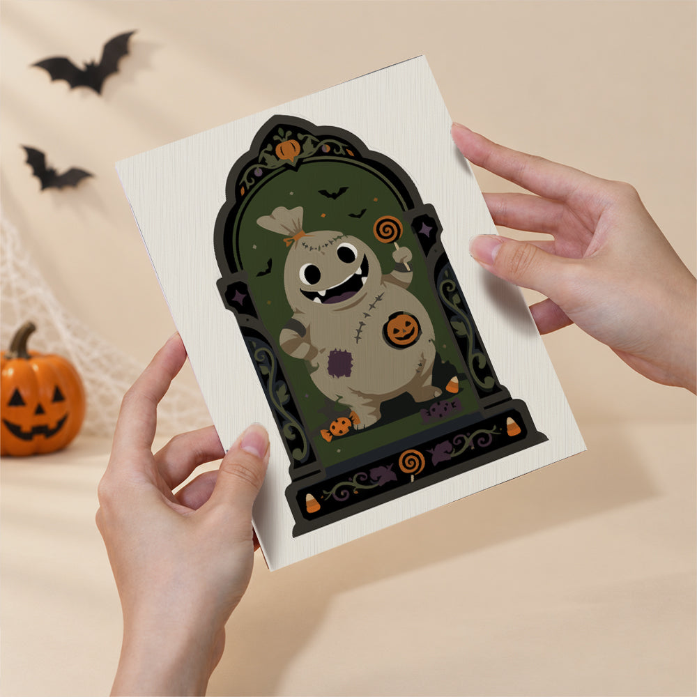 Arched Window Haunted Gallery mini paint by numbers – image 6