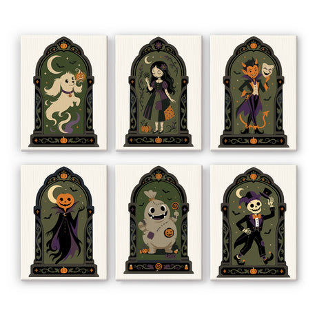 Gothic Halloween Portraits mini paint by numbers – image 7