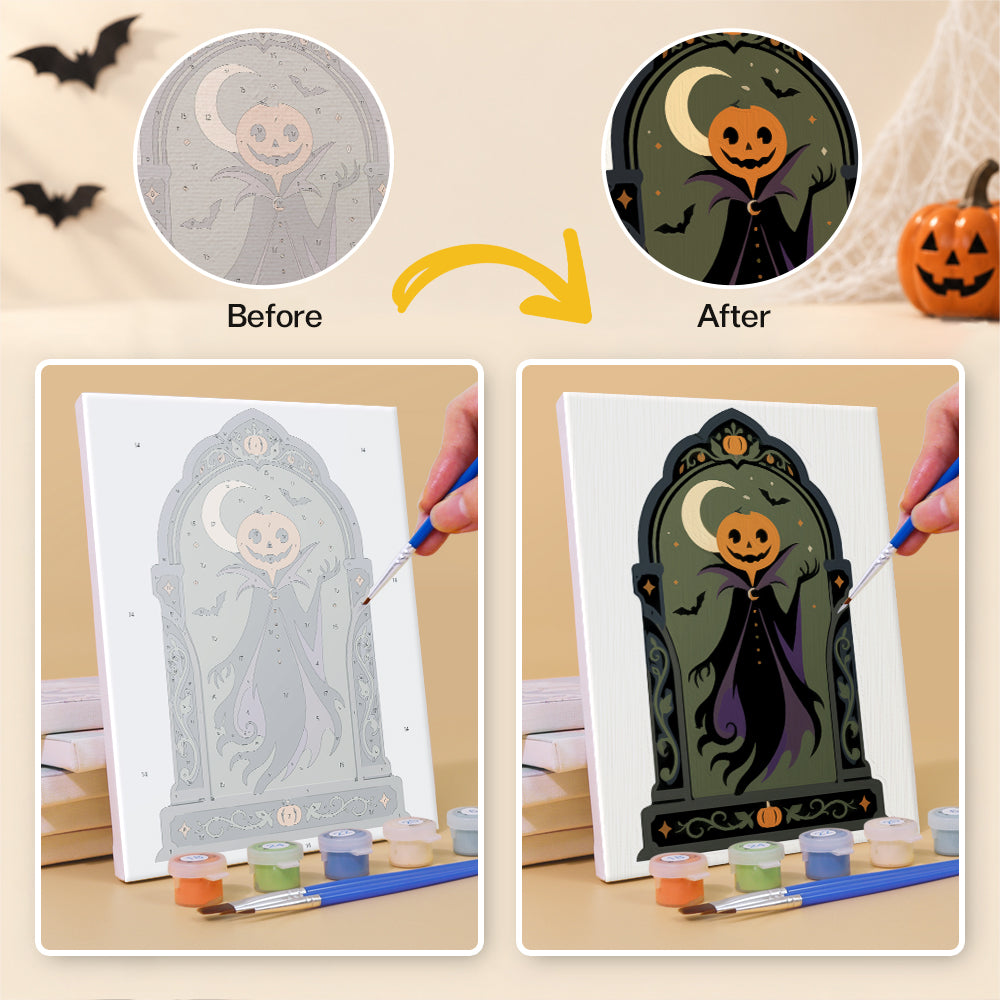 Arched Window Haunted Gallery mini paint by numbers – image 10