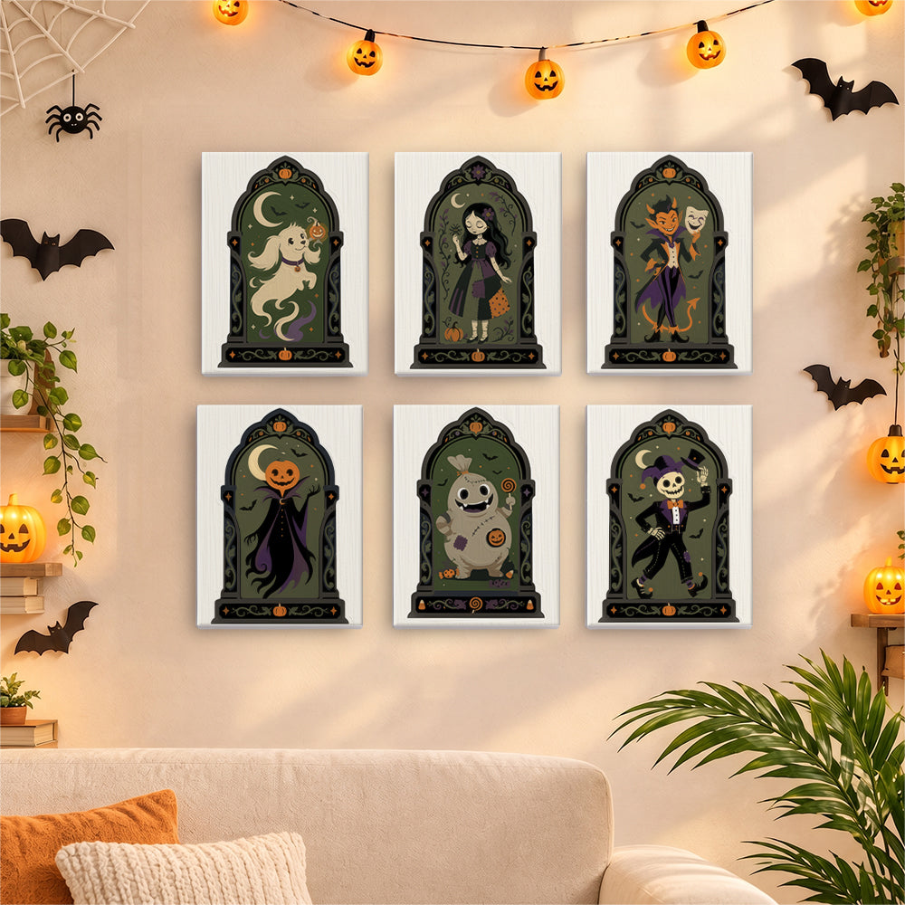 Arched Window Haunted Gallery mini paint by numbers – image 17