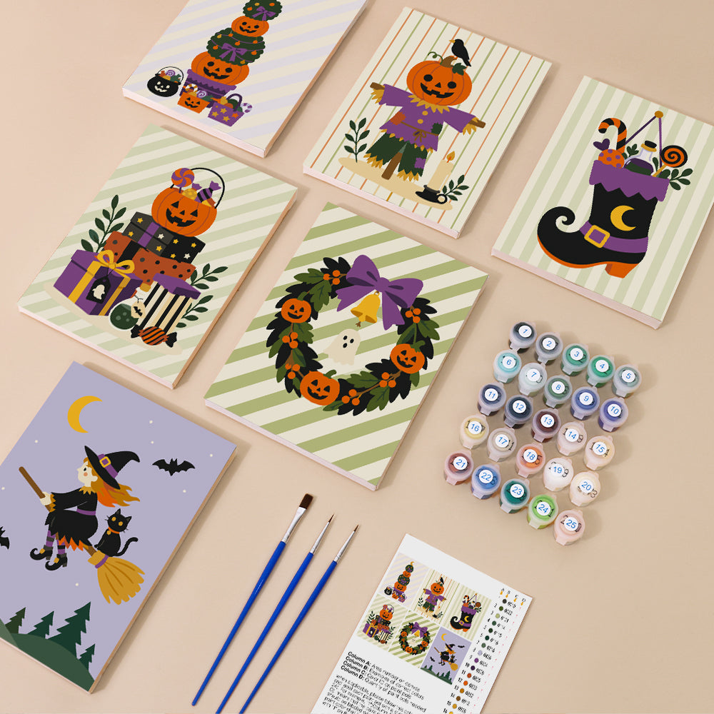 Halloween Decorations mini paint by numbers – image 1