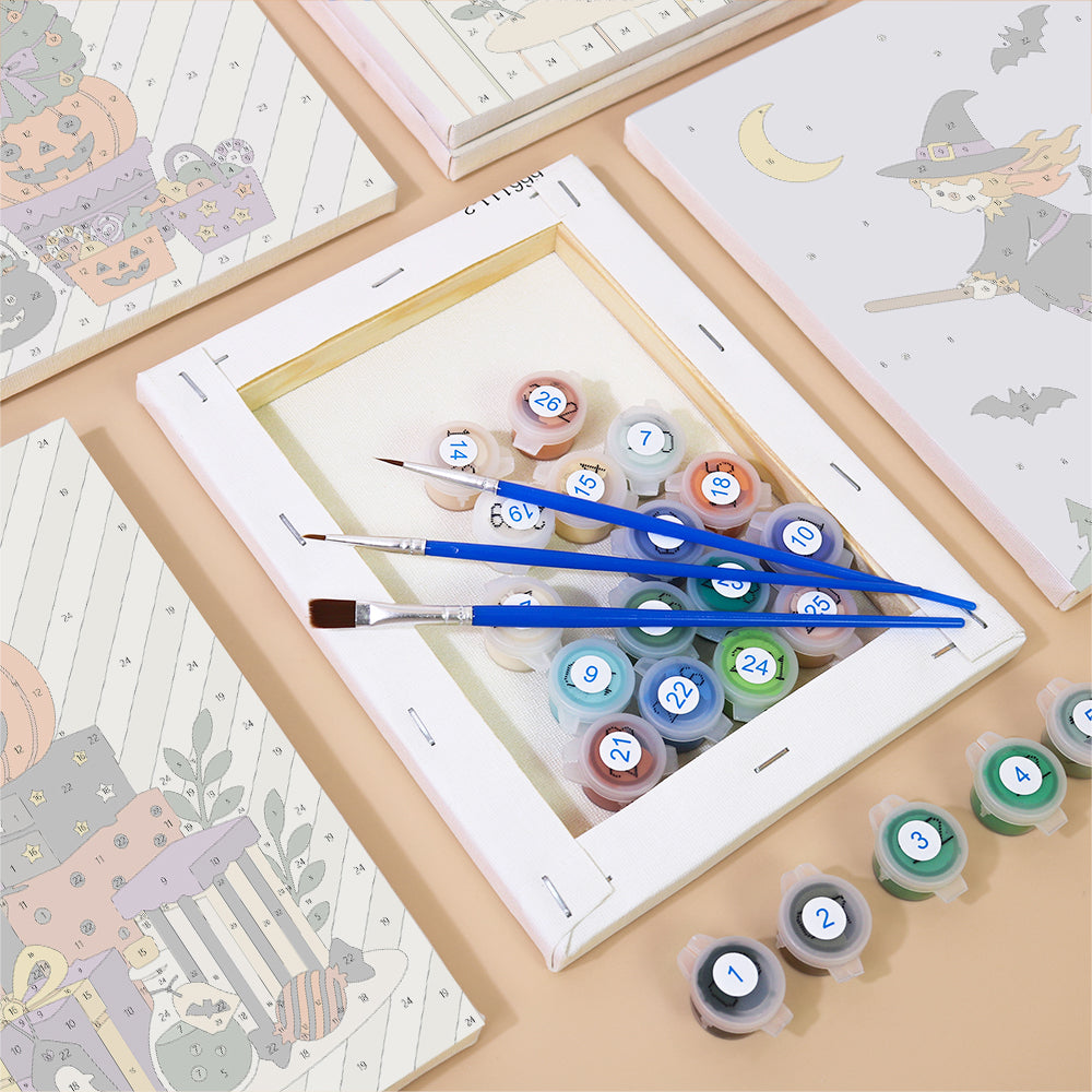 Halloween Decorations mini paint by numbers – image 2