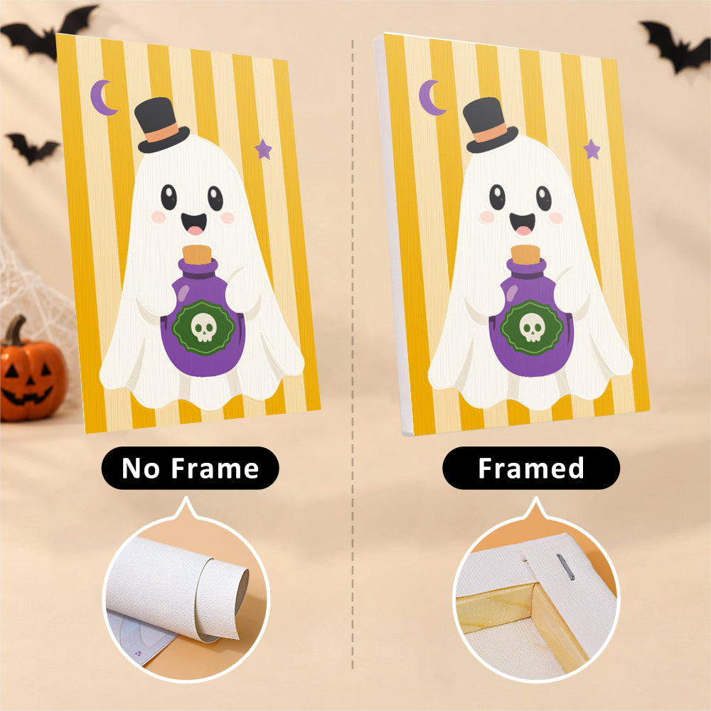 Striped Backdrop Dress-Up Ghosts mini paint by numbers – image 13