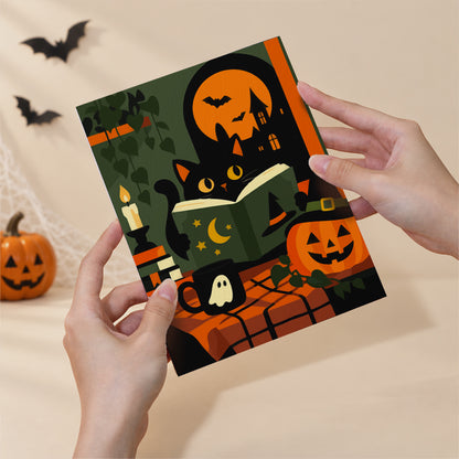 Witchy Black Cat Library mini paint by numbers – image 6
