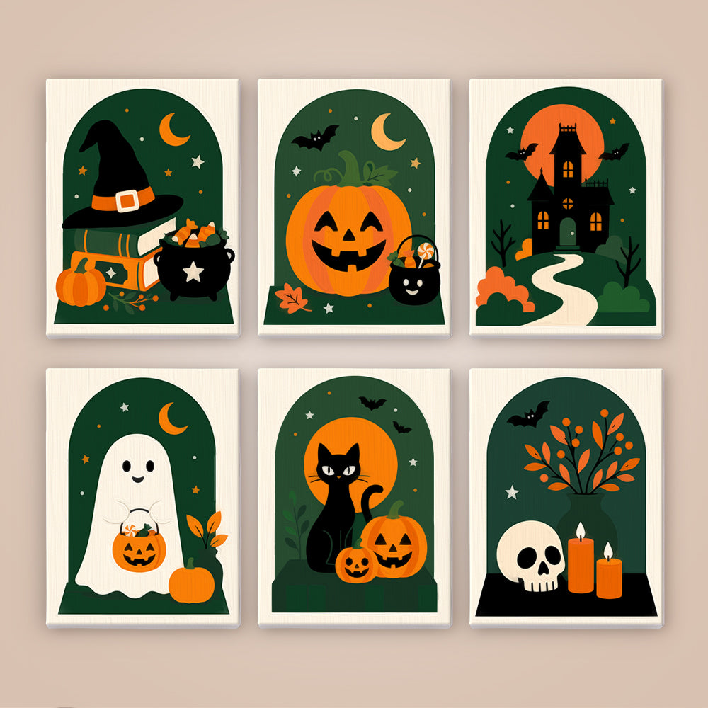 Gothic Arch Halloween mini paint by numbers – image 8