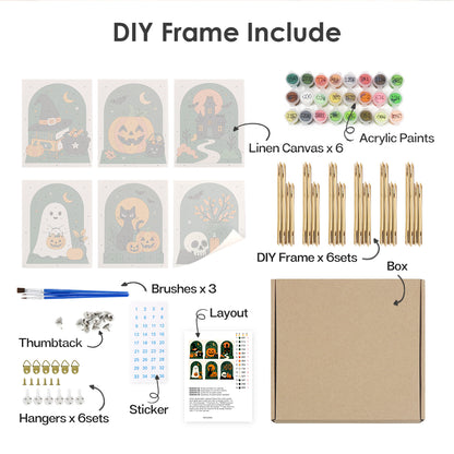 Gothic Arch Halloween mini paint by numbers – image 18