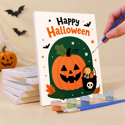 Retro Halloween Slogans mini paint by numbers – image 3