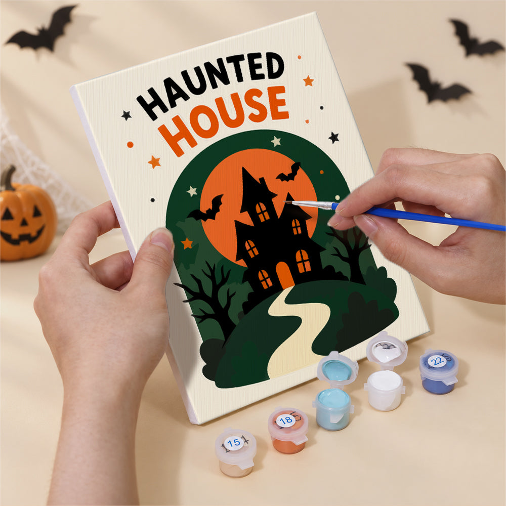 Retro Halloween Slogans mini paint by numbers – image 5