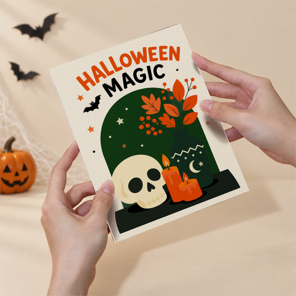 Retro Halloween Slogans mini paint by numbers – image 6