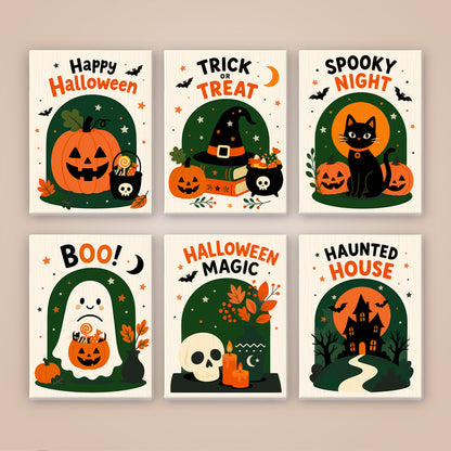 Retro Halloween Slogans mini paint by numbers – image 8